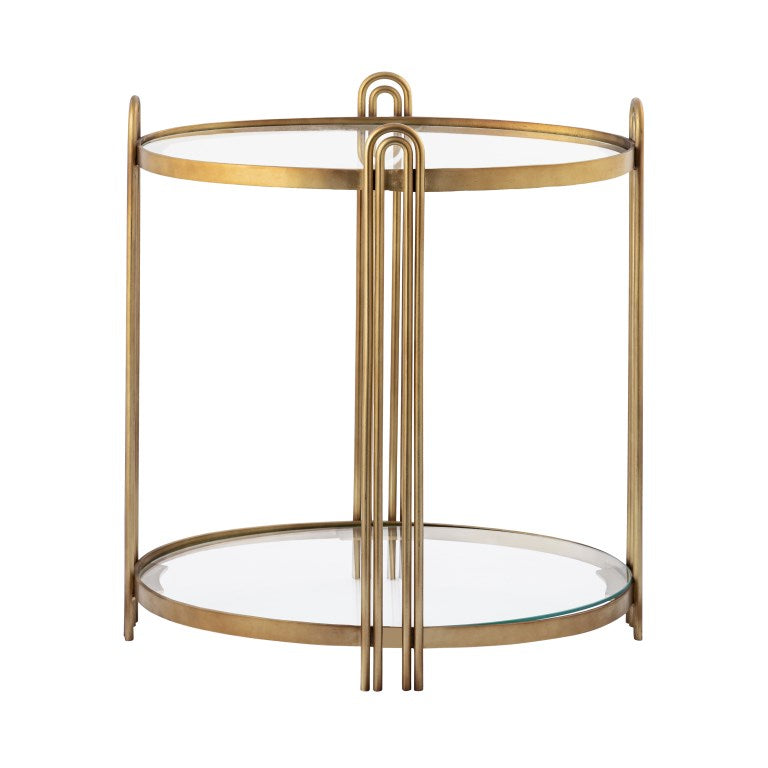 Elk Home, Arch Accent Table - Gold