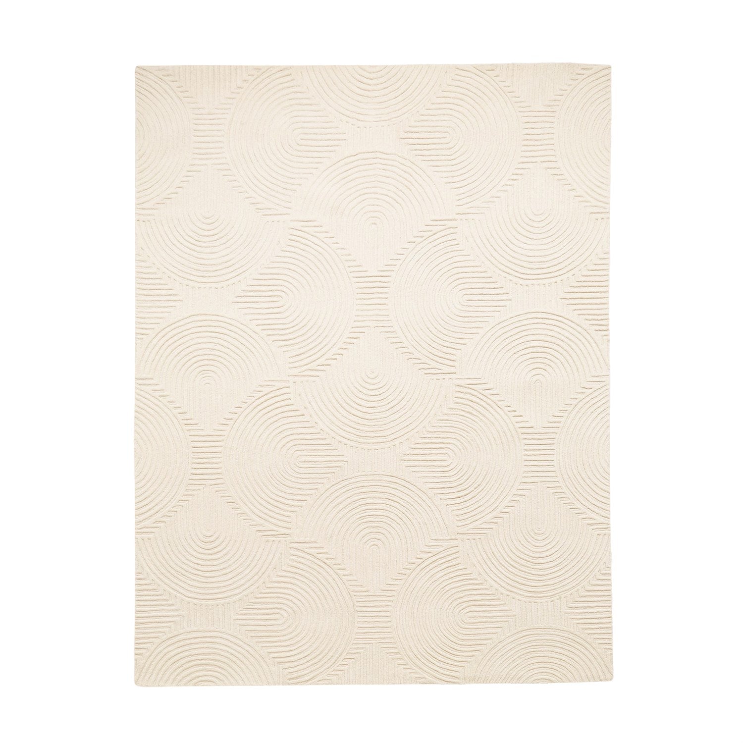 Global Views, Arches Rug - Ivory/Ivory