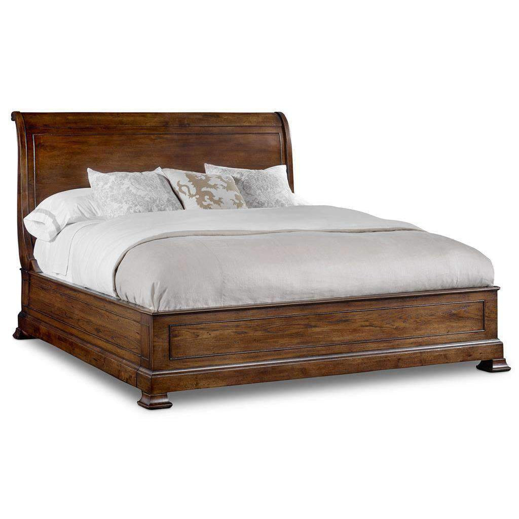 Hooker, Archivist Sleigh Bed with Low Footboard