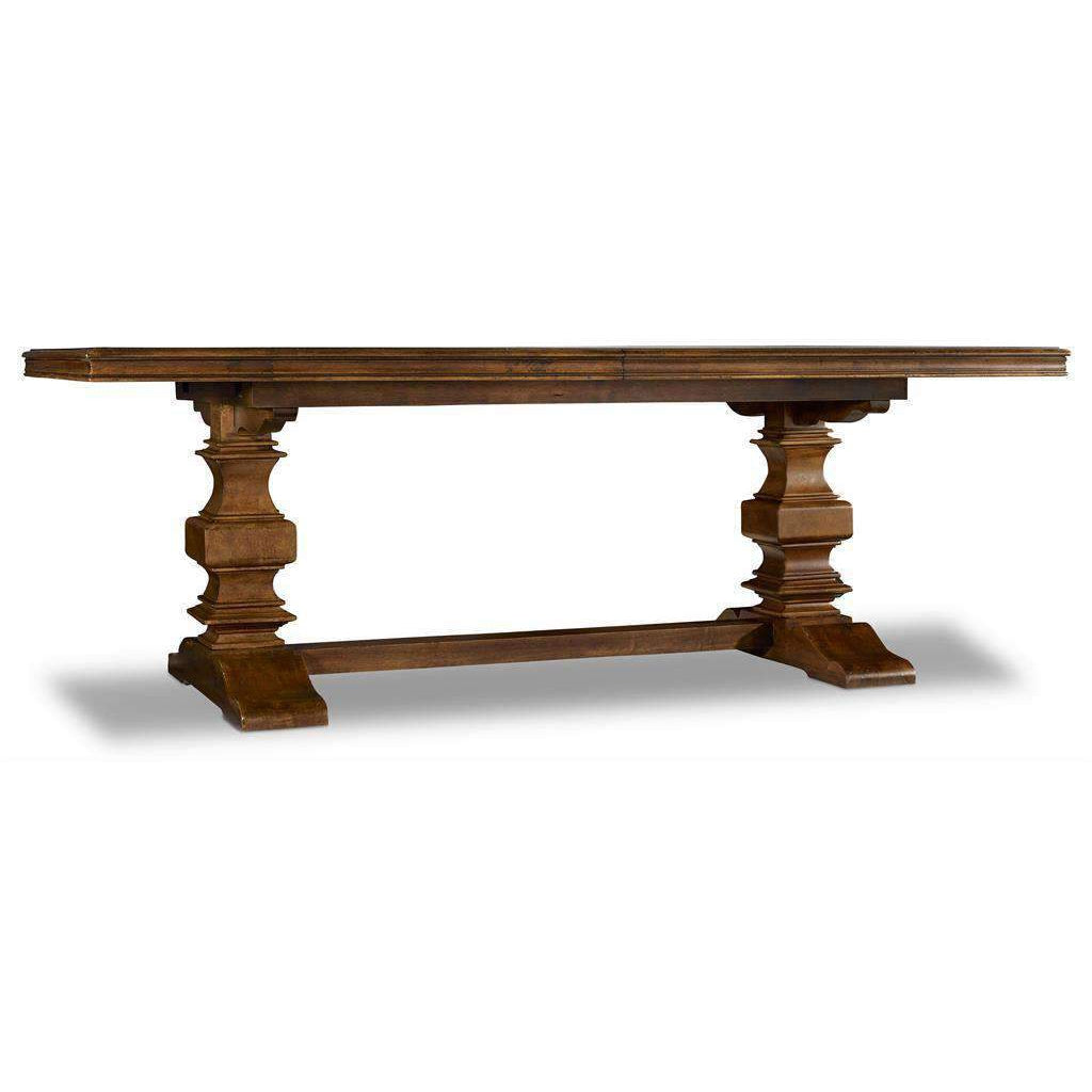 Hooker, Archivist Trestle Table Collection w/ 2-18in Leaves