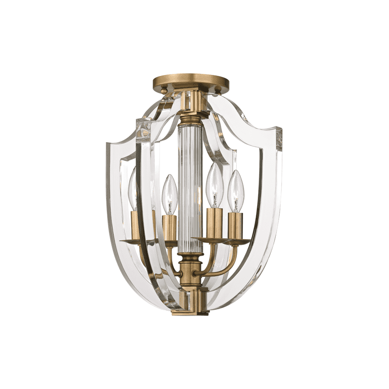 Hudson Valley, Arietta 4 Light Semi Flush