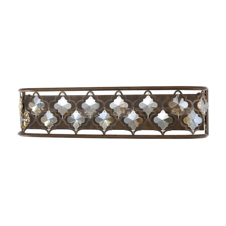 Elk Home, Armand 27'' Wide 4 - Light Vanity Light - Weathered Bronze