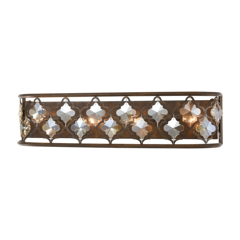 Elk Home, Armand 27'' Wide 4 - Light Vanity Light - Weathered Bronze