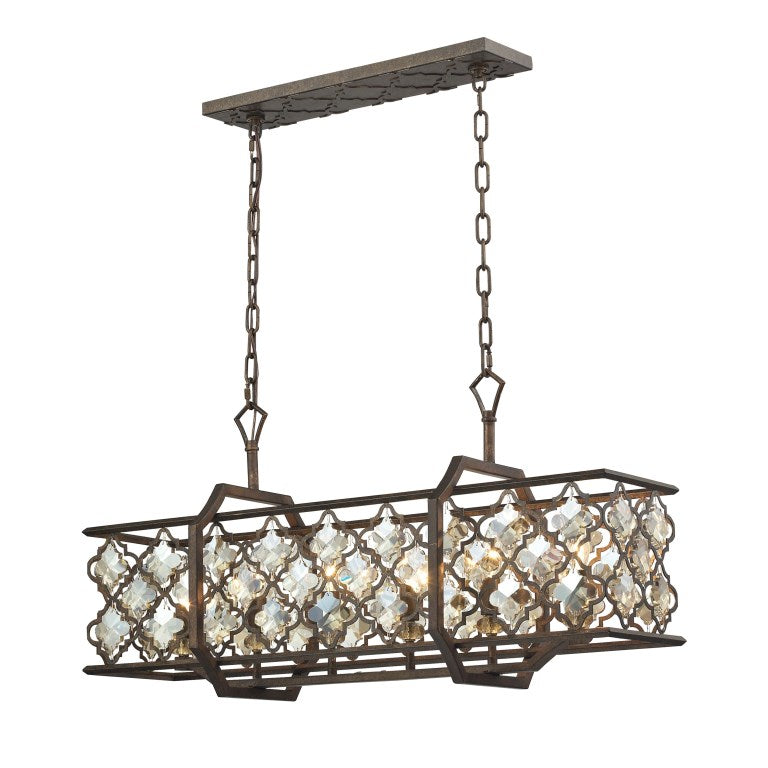 Elk Home, Armand 35'' Wide 6-Light Linear Chandelier