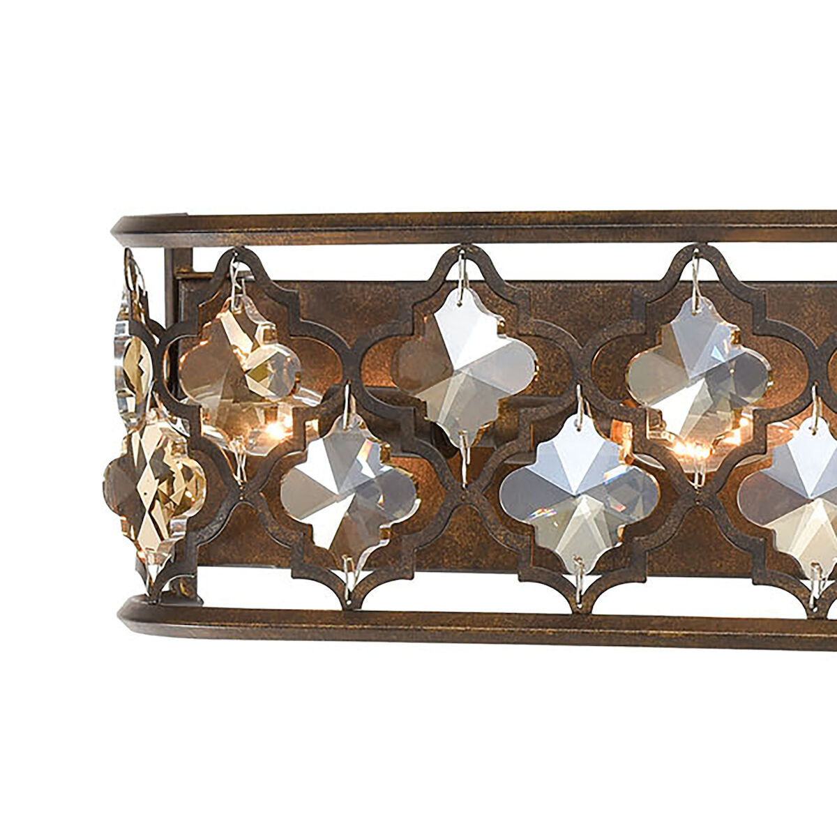 Elk Home, Armand 39'' Wide 6-Light Vanity Light - Weathered Bronze