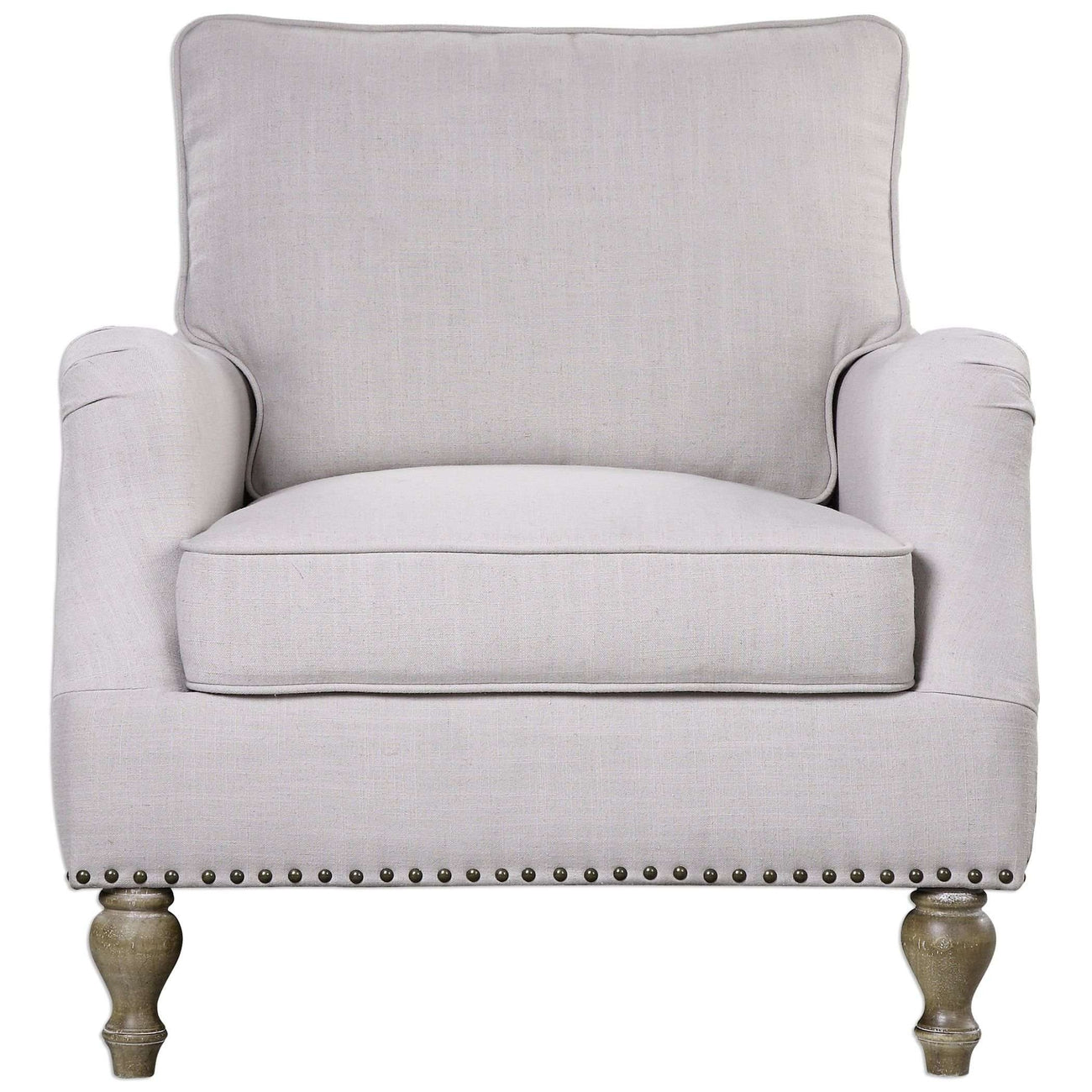 Uttermost, Armstead Antique White Armchair