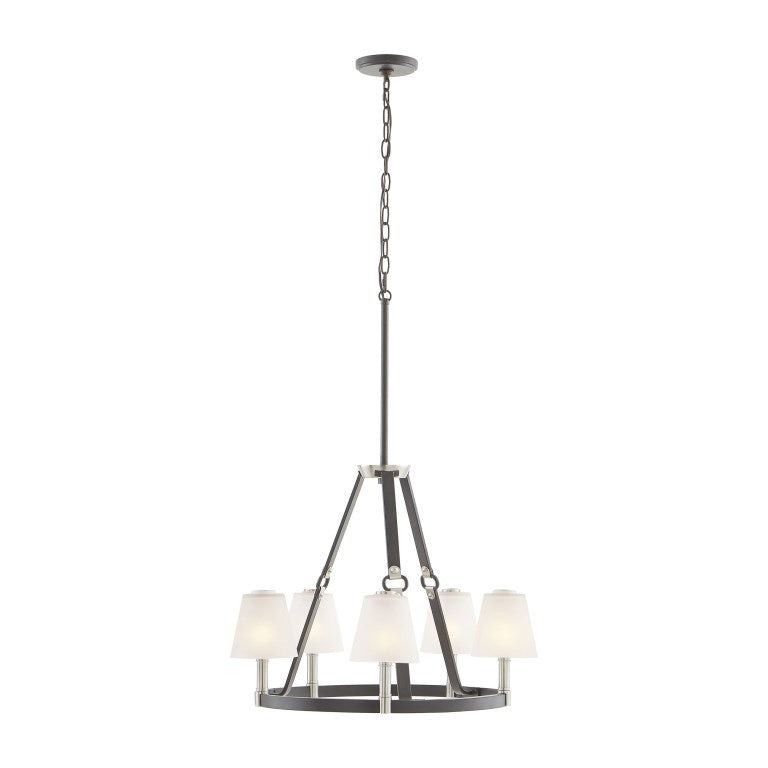 Elk Home, Armstrong Grove 25'' Wide 5 - Light Chandelier - Espresso