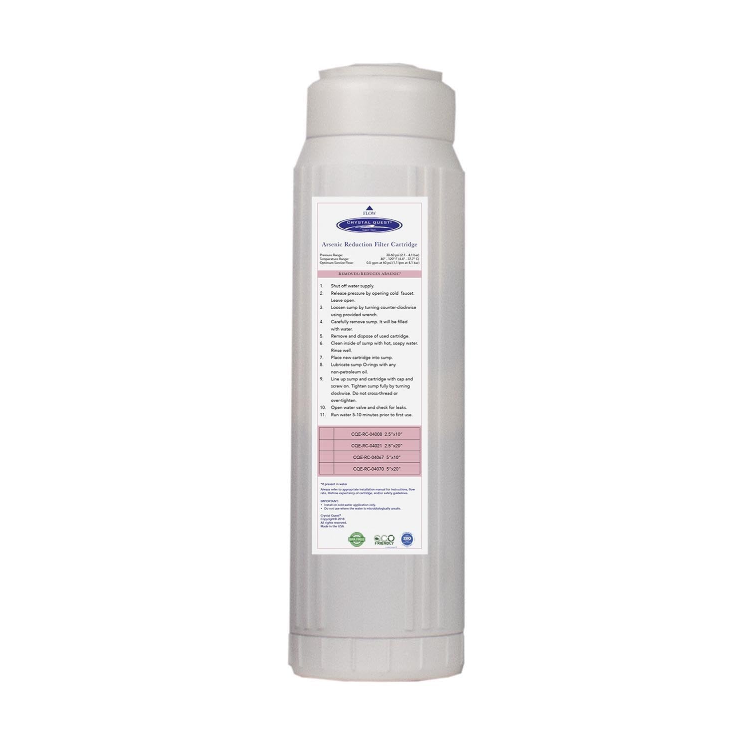 Crystal Quest, Arsenic Removal Filter Cartridge