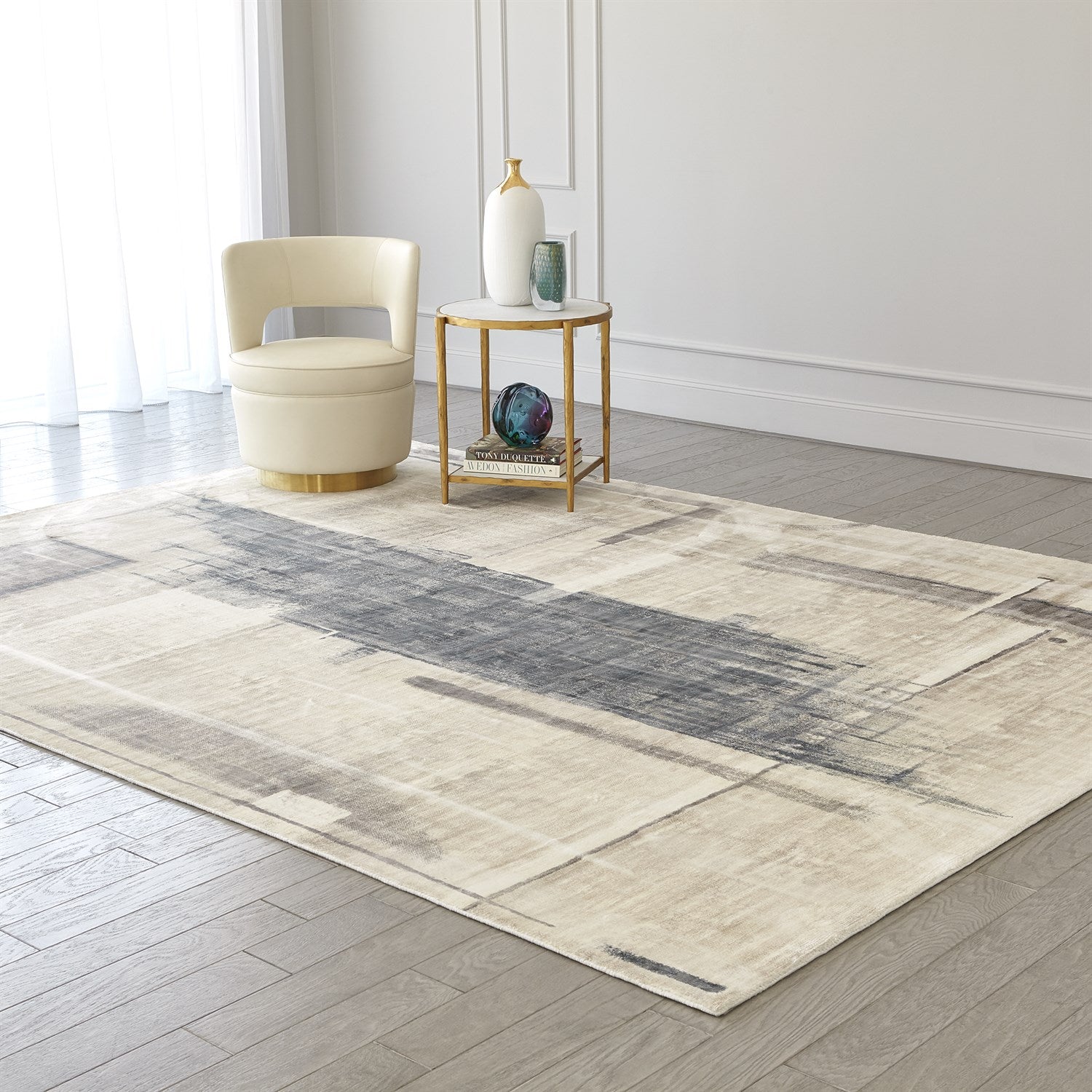 Global Views, Art Rug - Grey