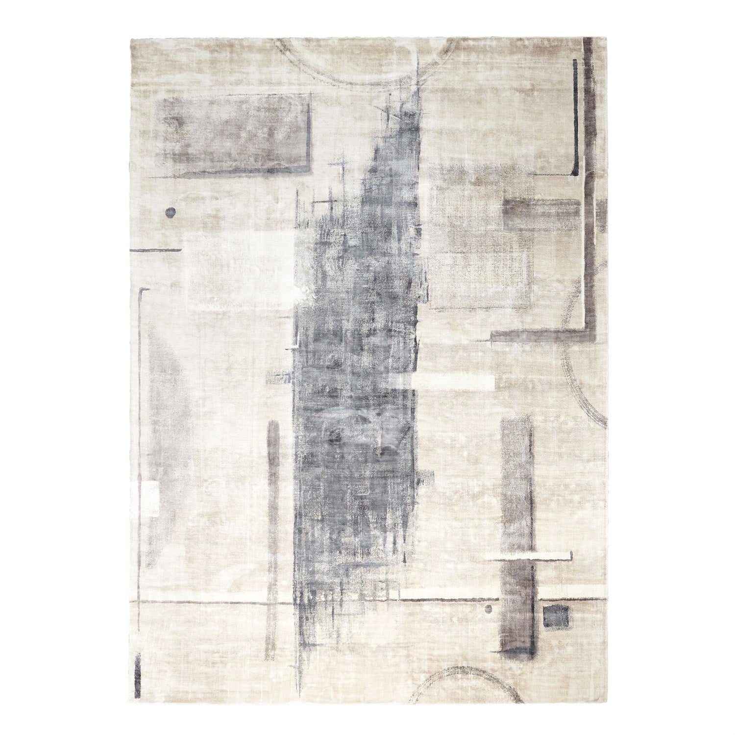 Global Views, Art Rug - Grey