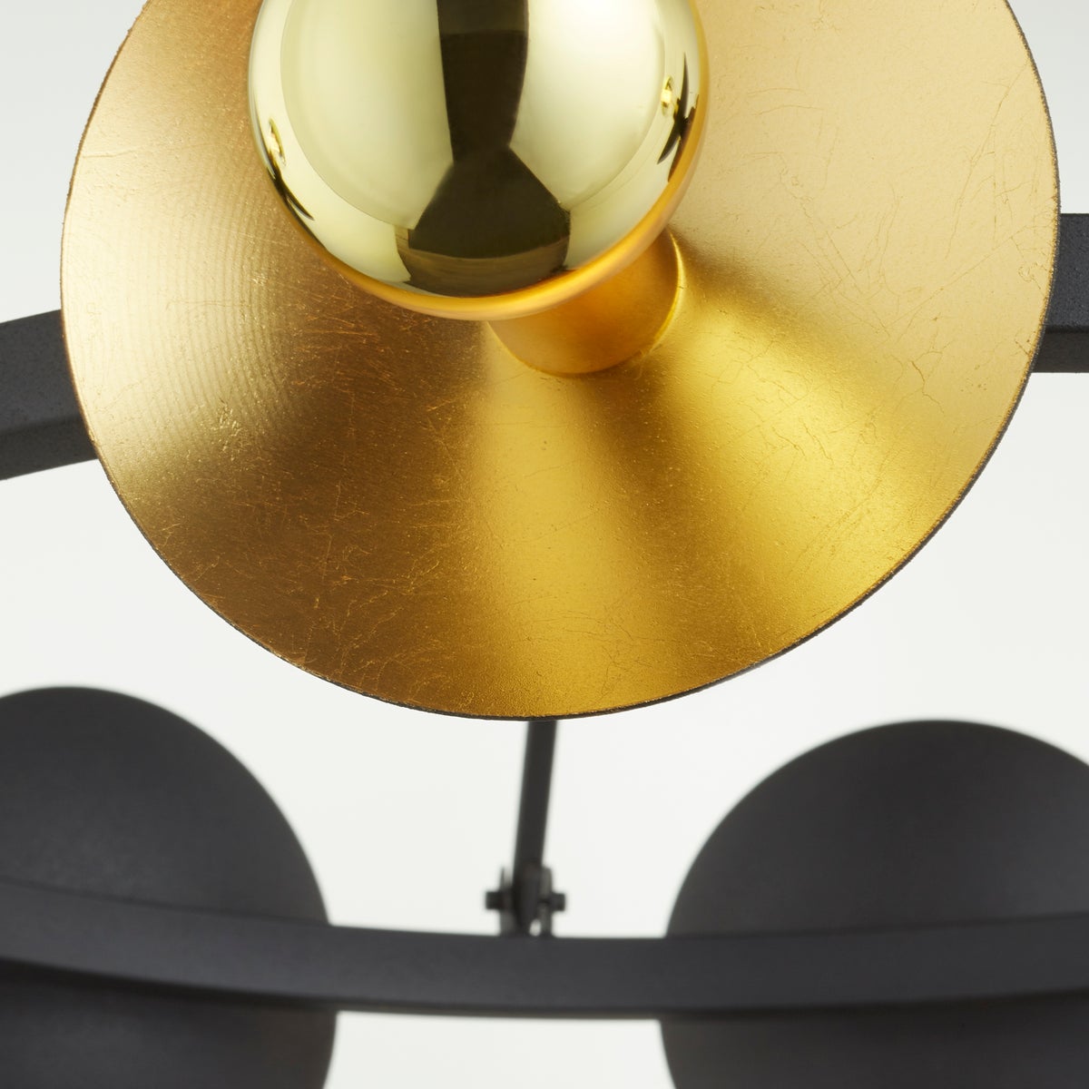 Cyan Design, Artemis Chandelier Noir And Gold Leaf - Medium