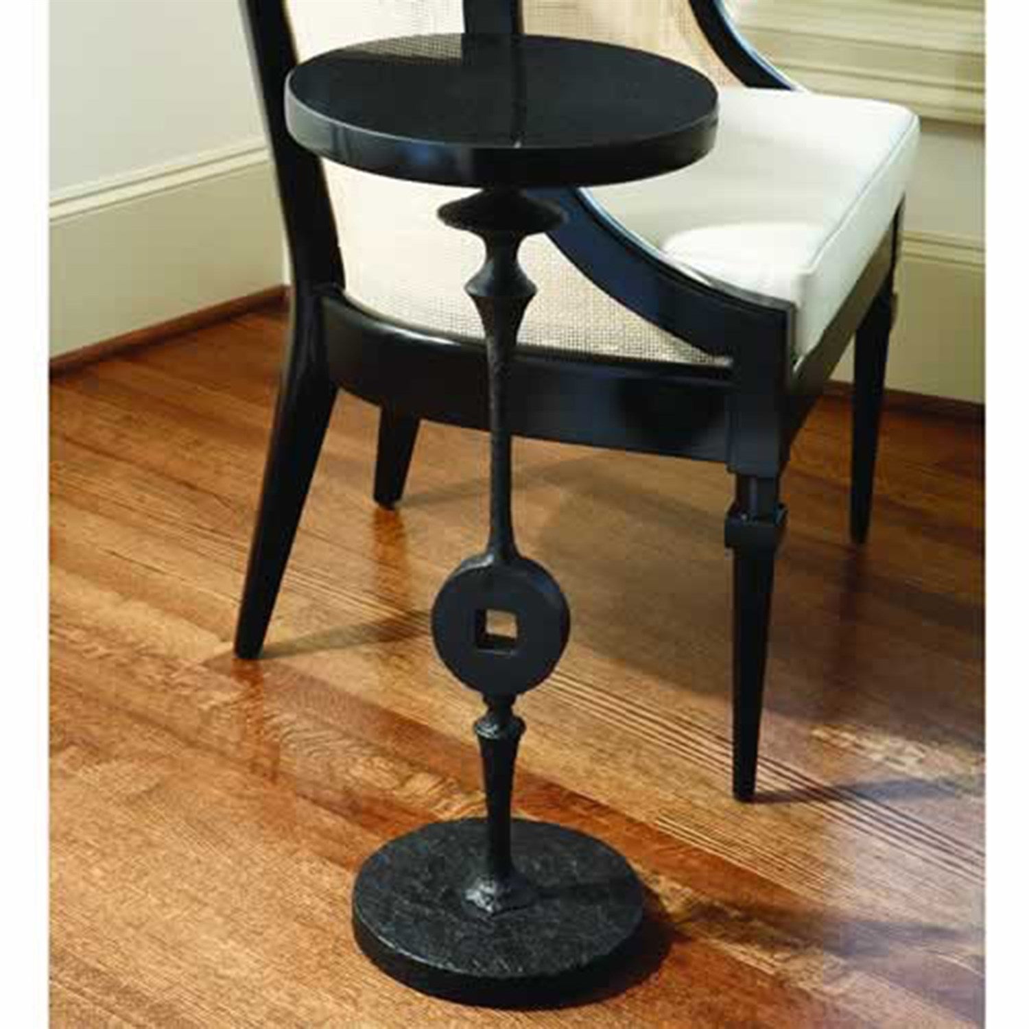 Global Views, Artisan Square Peg Accent Table