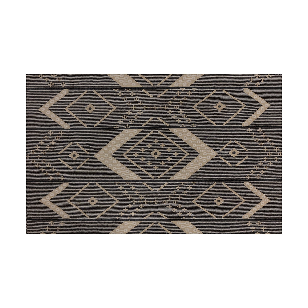 Sunpan, Asana Hand - Woven Rug - Black / Tan - 5'' x 8''