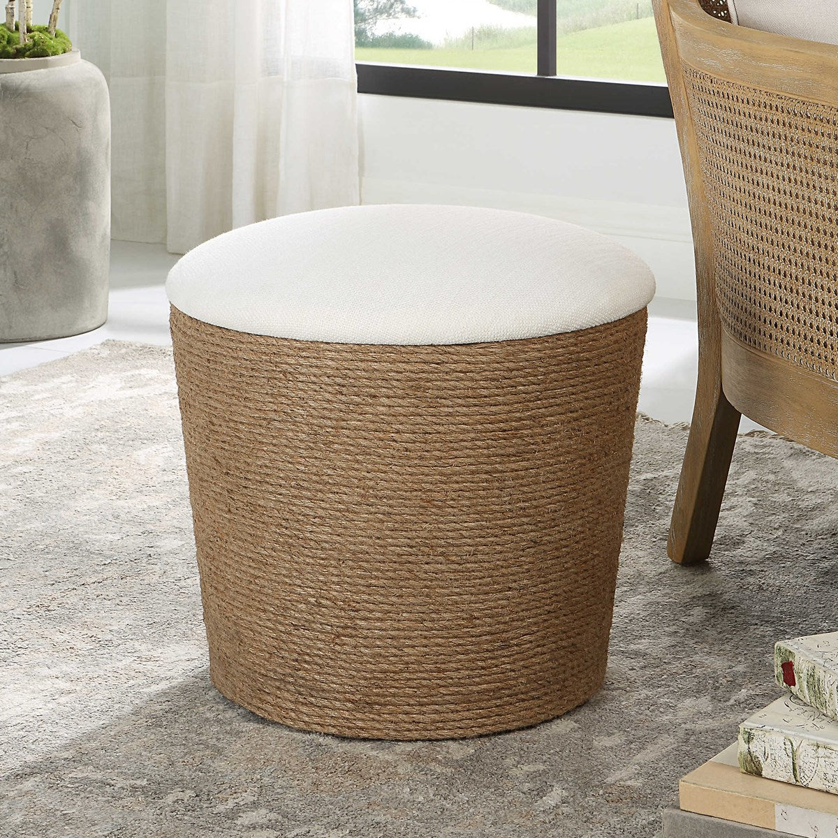 Uttermost, Ayman Accent Stool Furniture