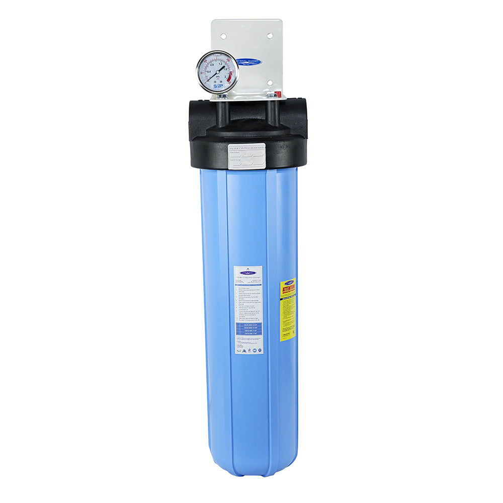 Crystal Quest, Big Blue Whole House Water Filter, Alkalizing (4-6 GPM | 1-2 people)