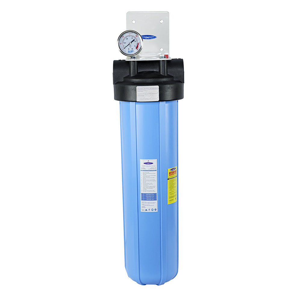 Crystal Quest, Big Blue Whole House Water Filter | Metal Removal (4-6 GPM | 1-2 people)