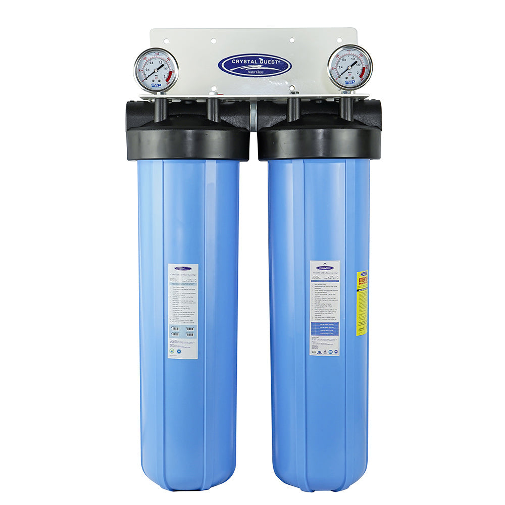 Crystal Quest, Big Blue Whole House Water Filter, SMART Series (6-8 GPM | 2-3 people)