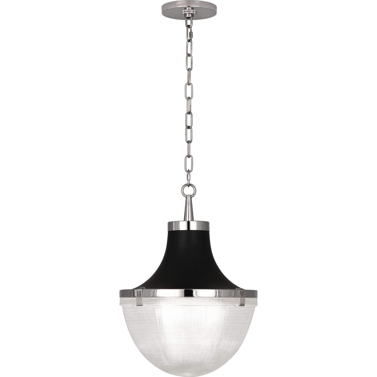 Robert Abbey Fine Lighting, Brighton Holophane Glass Pendant