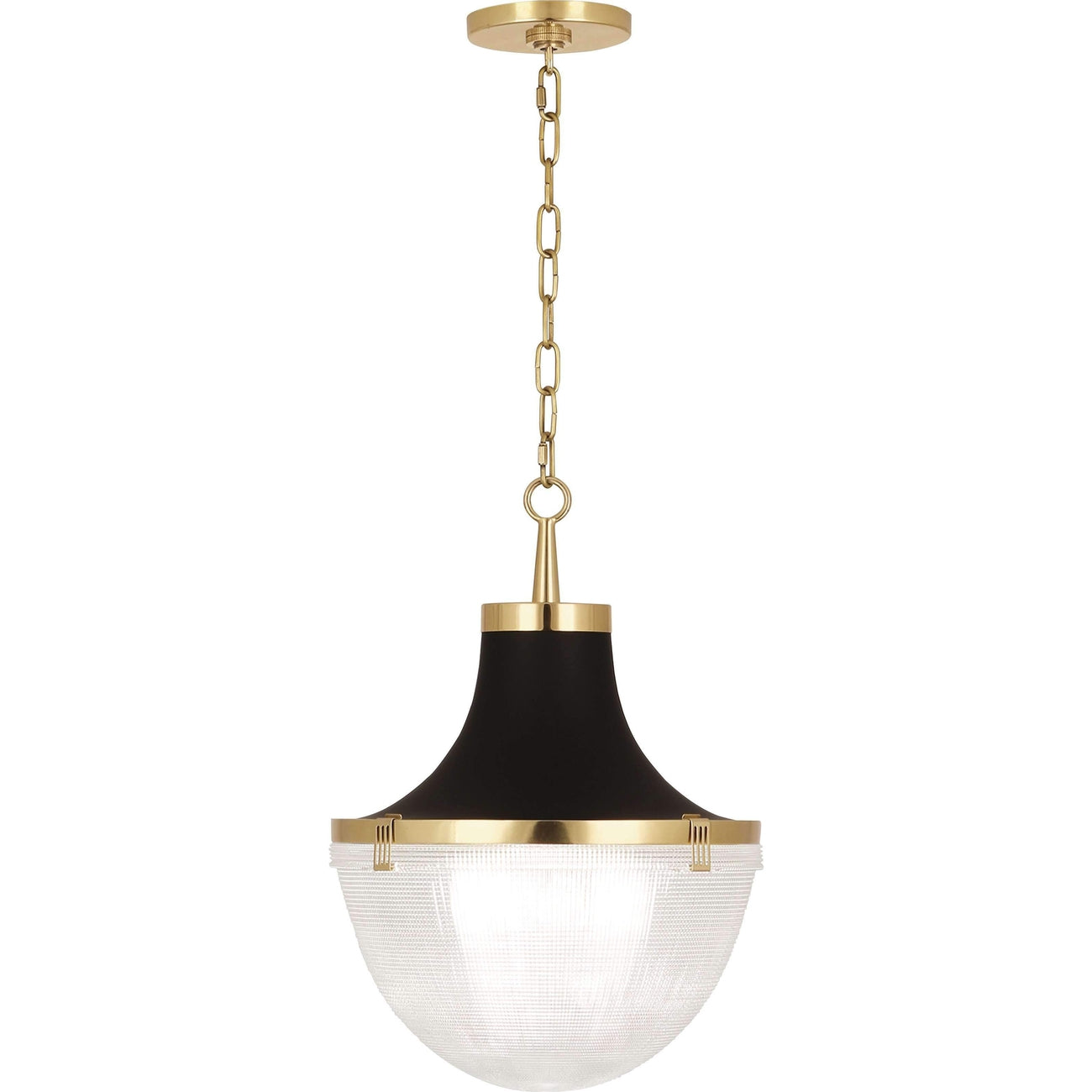 Robert Abbey Fine Lighting, Brighton Holophane Glass Pendant