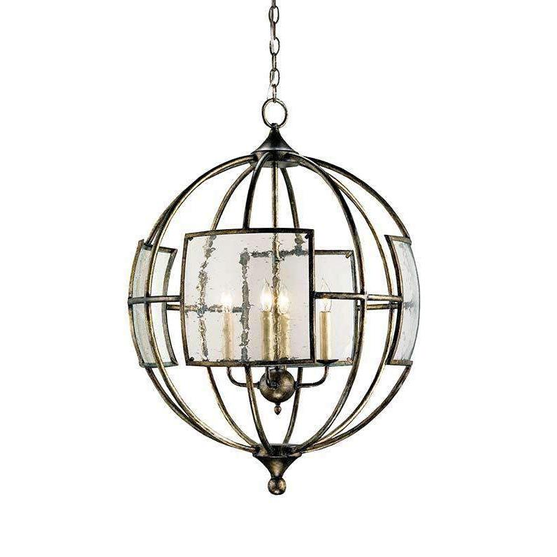 Currey, Broxton Bronze Orb Chandelier