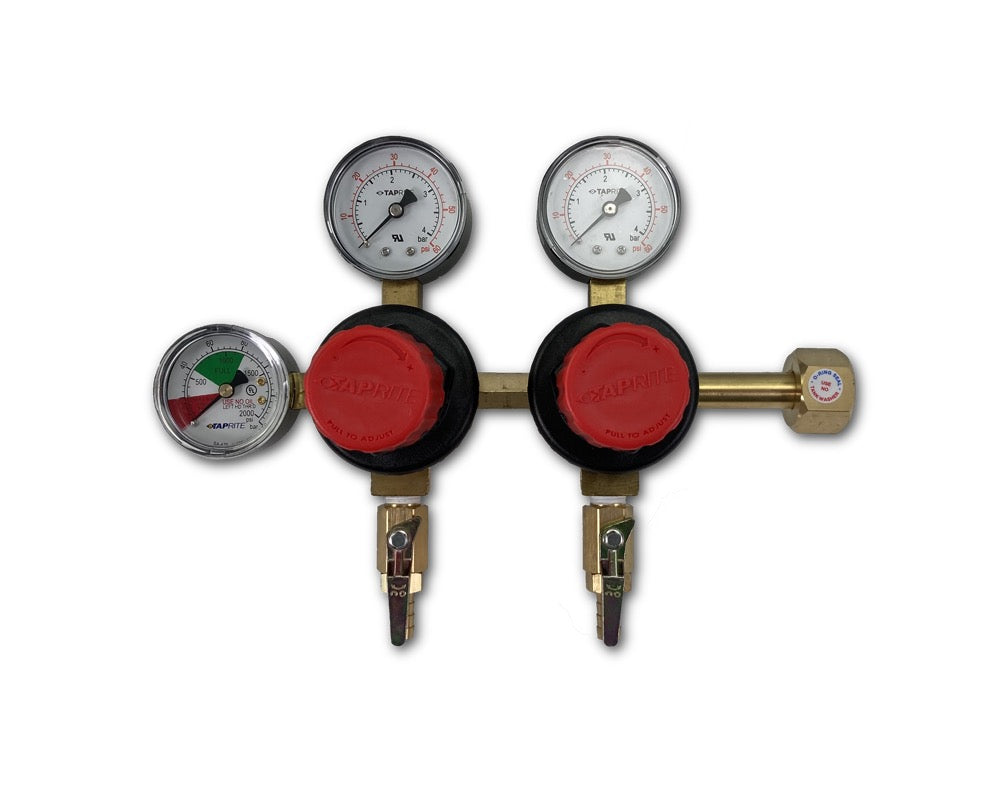 Taprite®, C02 Dual Regulator with Dual Gauges