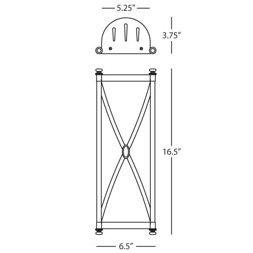 Robert Abbey Fine Lighting, Chase 2 Light Wall Sconce