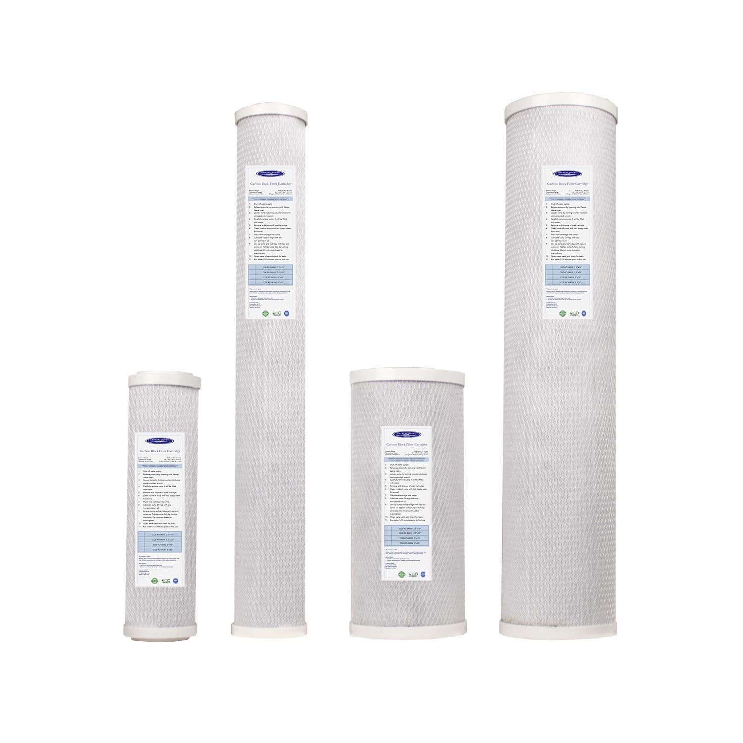 Crystal Quest, Coconut Based 5-Micron Carbon Block Filter Cartridge