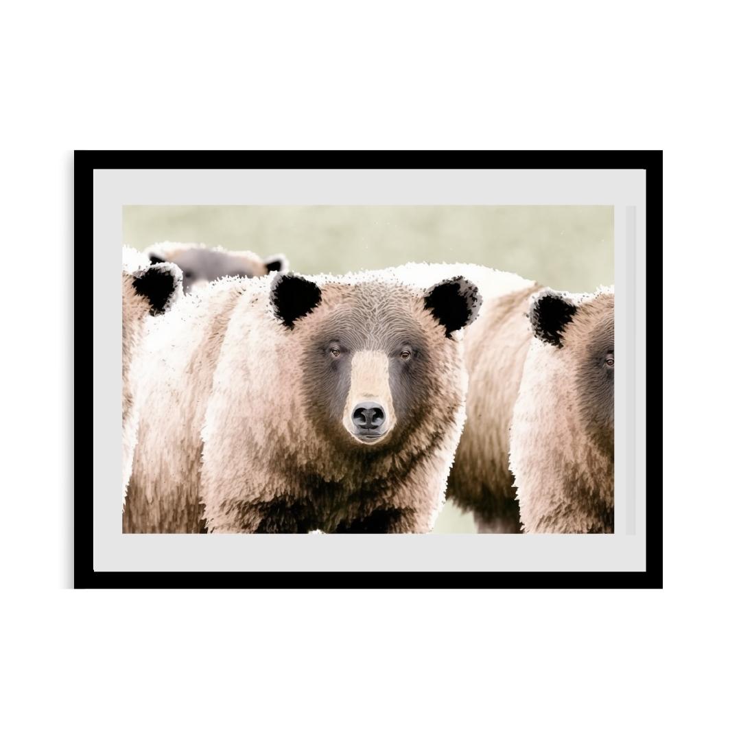 FASart, Curiosity and Wonder: A Portrait of Grizzly Bears in the Wild - Limited Edition Print