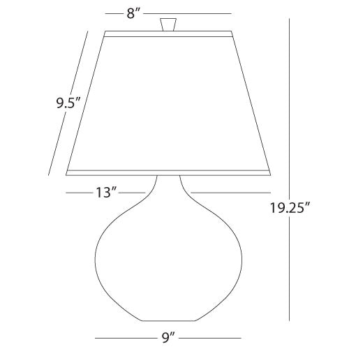 Robert Abbey Fine Lighting, Dal Accent Lamp - 20"H