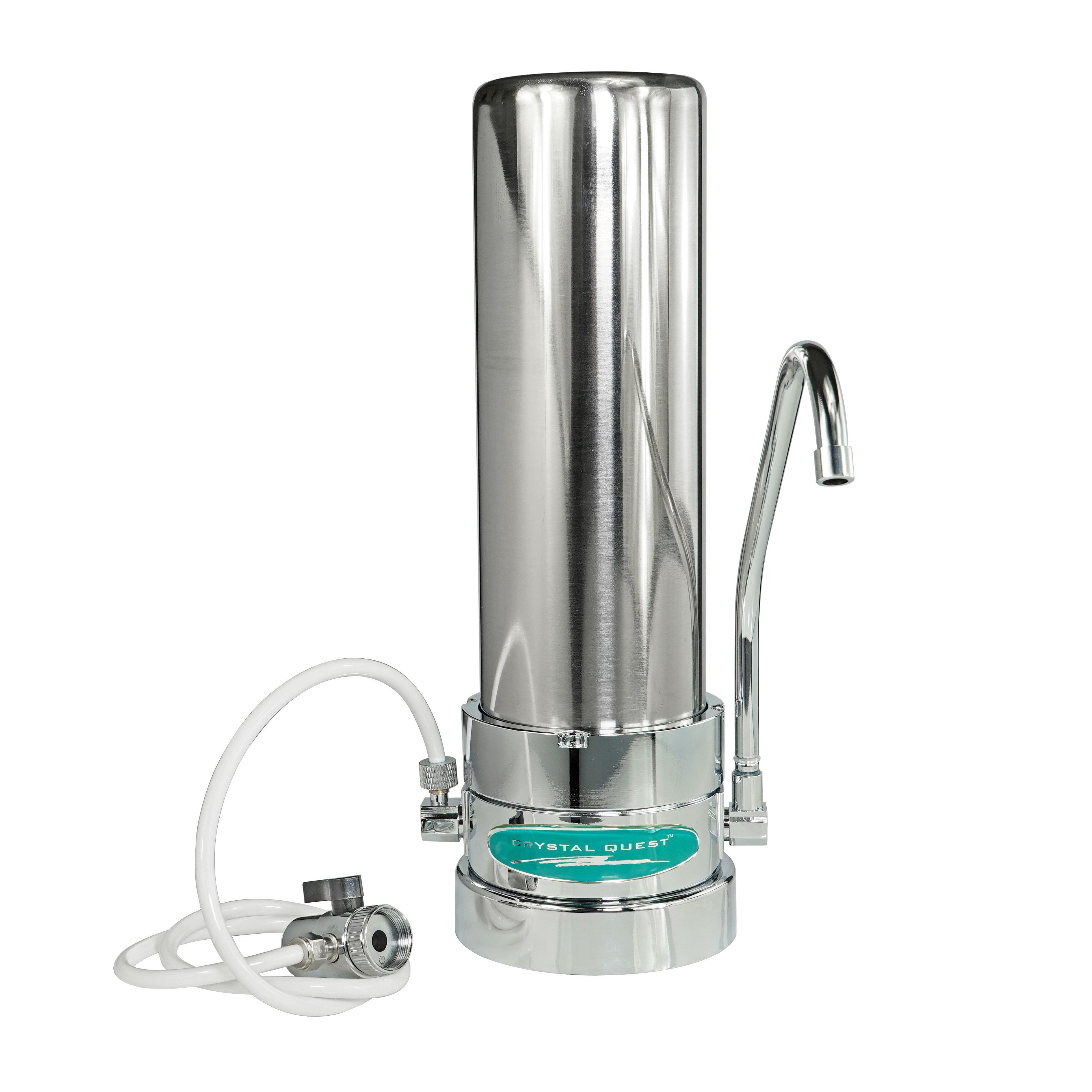 Crystal Quest, Fluoride Removal | SMART Single Cartridge Countertop Water Filter System