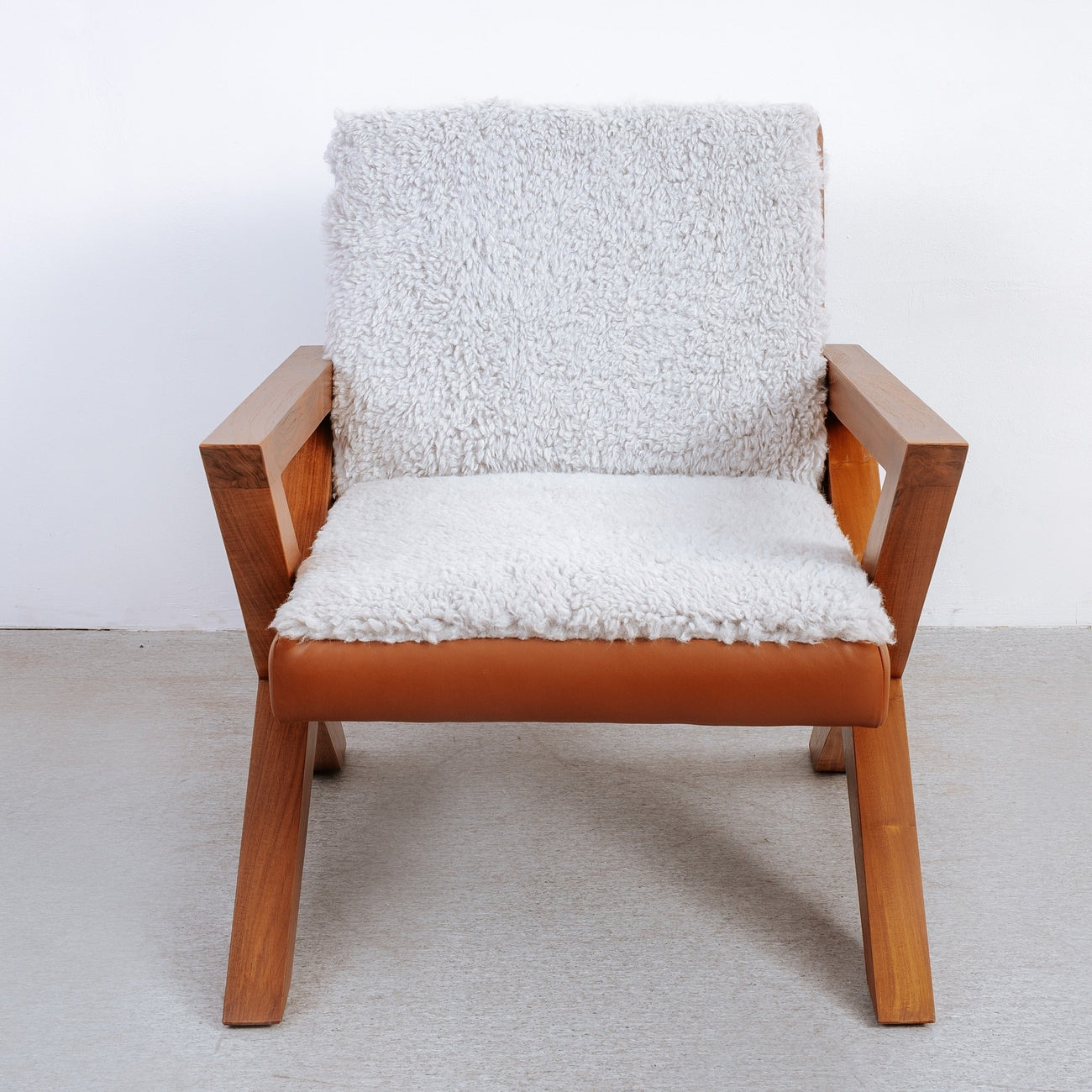 France & Son, Jeanneret X Lounge Chair - Shearling