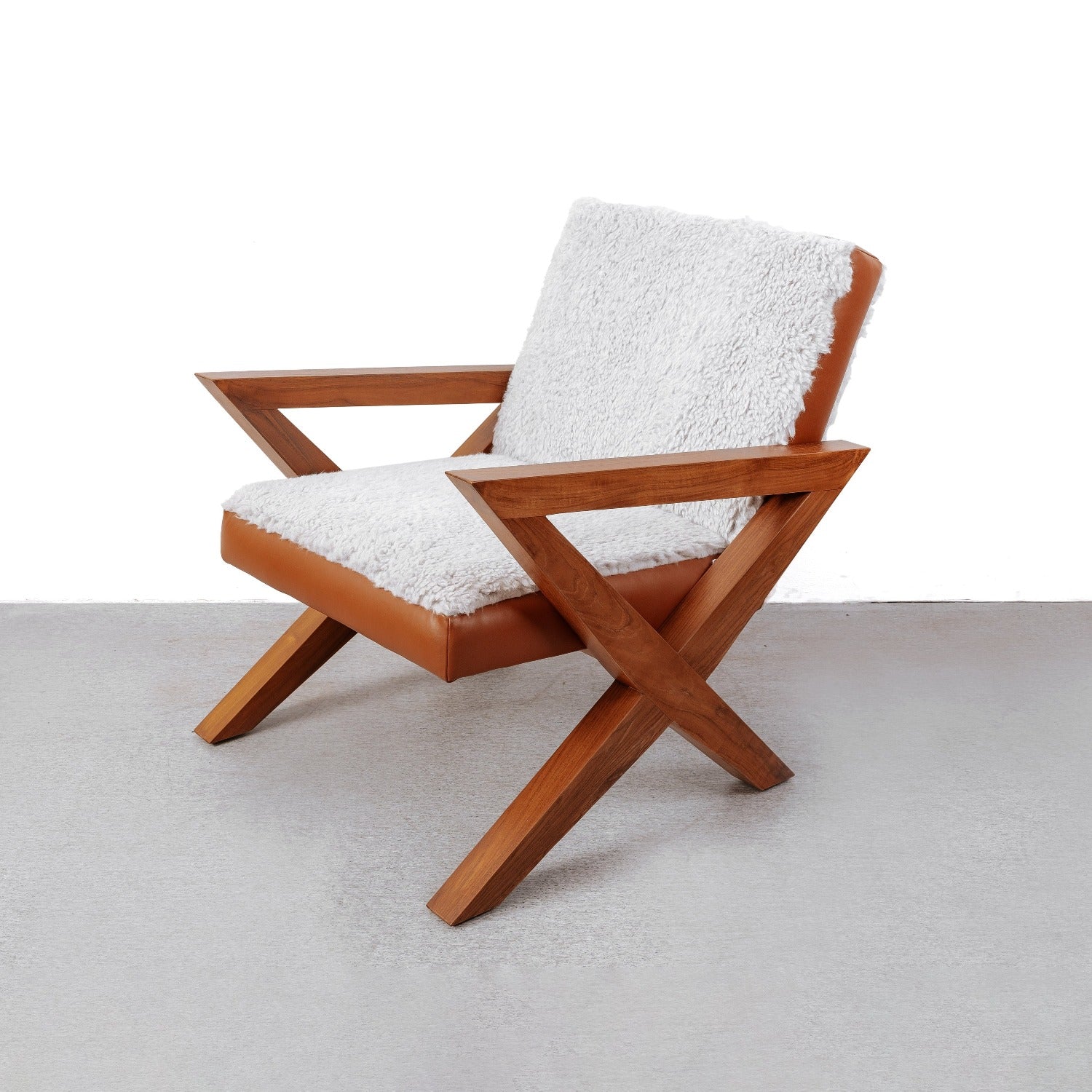 France & Son, Jeanneret X Lounge Chair - Shearling