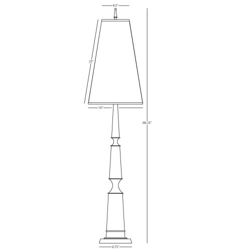 Robert Abbey Fine Lighting, Jonathan Adler Versailles Floor Lamp