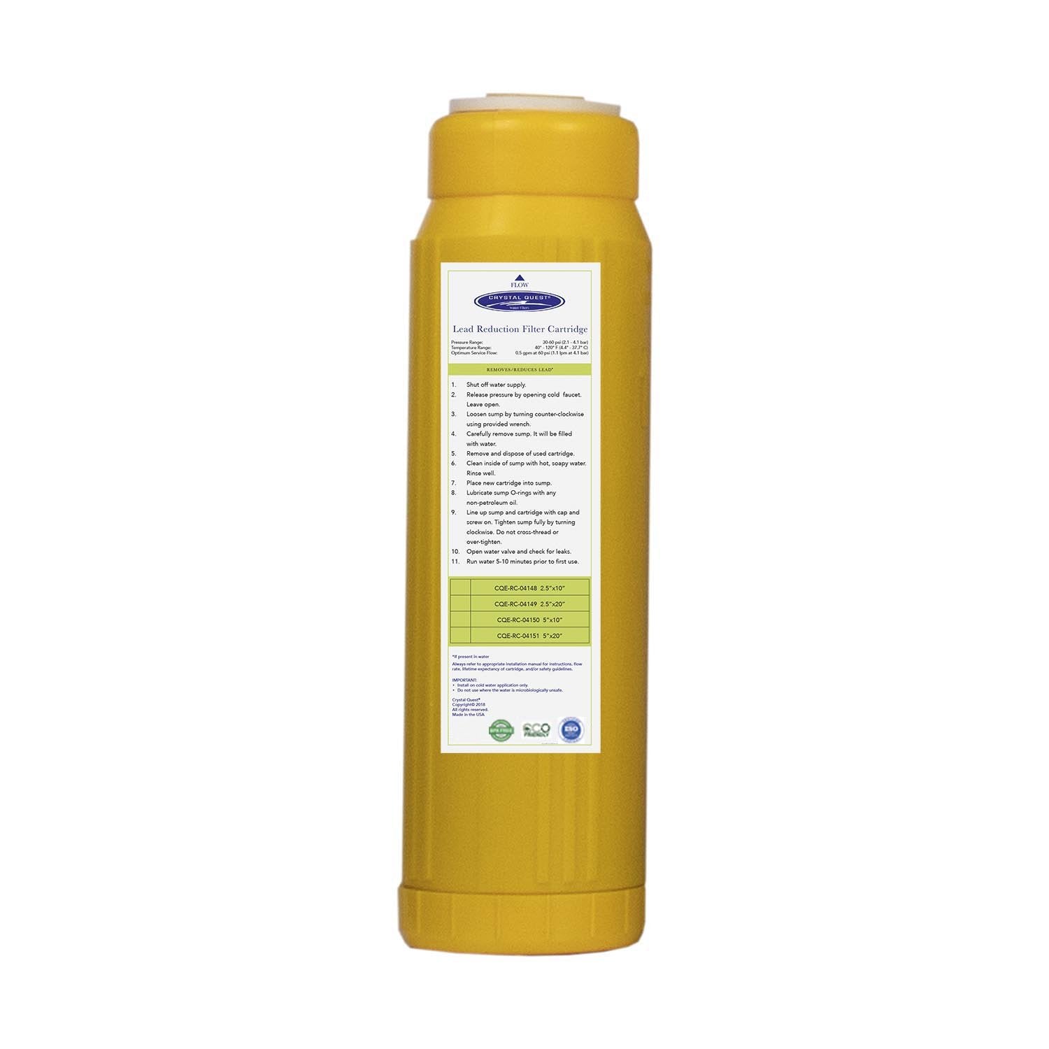 Crystal Quest, Lead Filter Cartridge