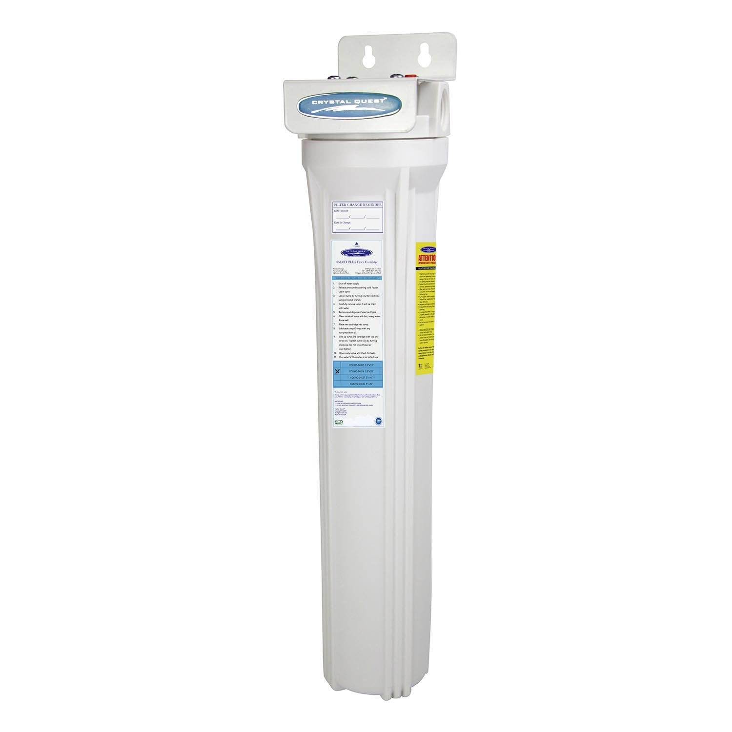 Crystal Quest, Mini Whole House Water Filter, SMART Series (3-6 GPM | 1-2 people)