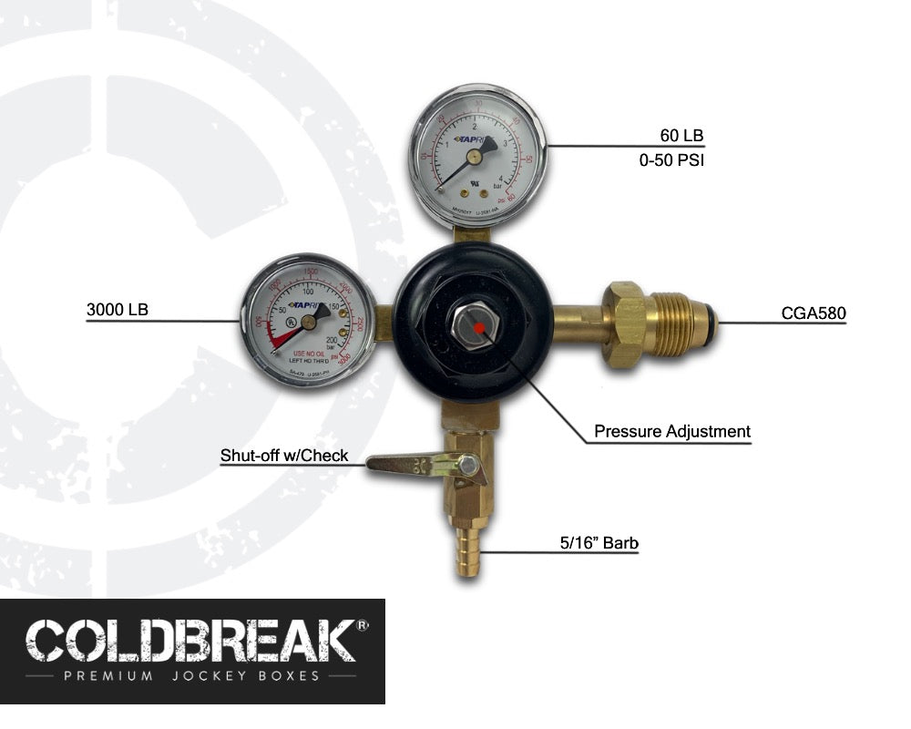 Taprite®, Nitrogen Regulator with Dual Gauges