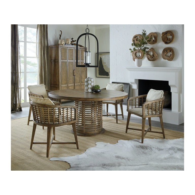 Hooker, Sundance 60in Rattan Round Dining Table