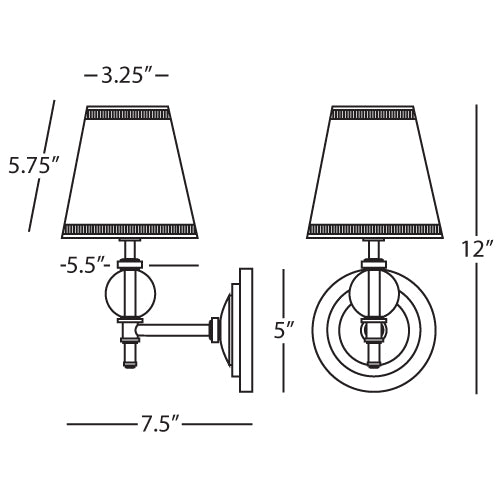 Robert Abbey Fine Lighting, The Muses Wall Sconce