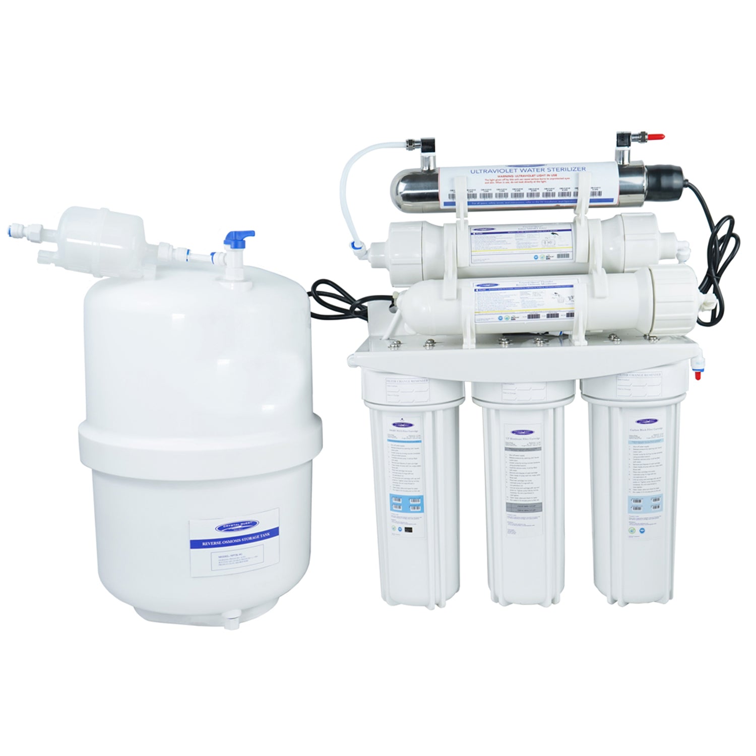 Crystal Quest, Thunder Ultrafiltration/Reverse Osmosis Under Sink Water Filter | 3000C | 13 Stages of Filtration