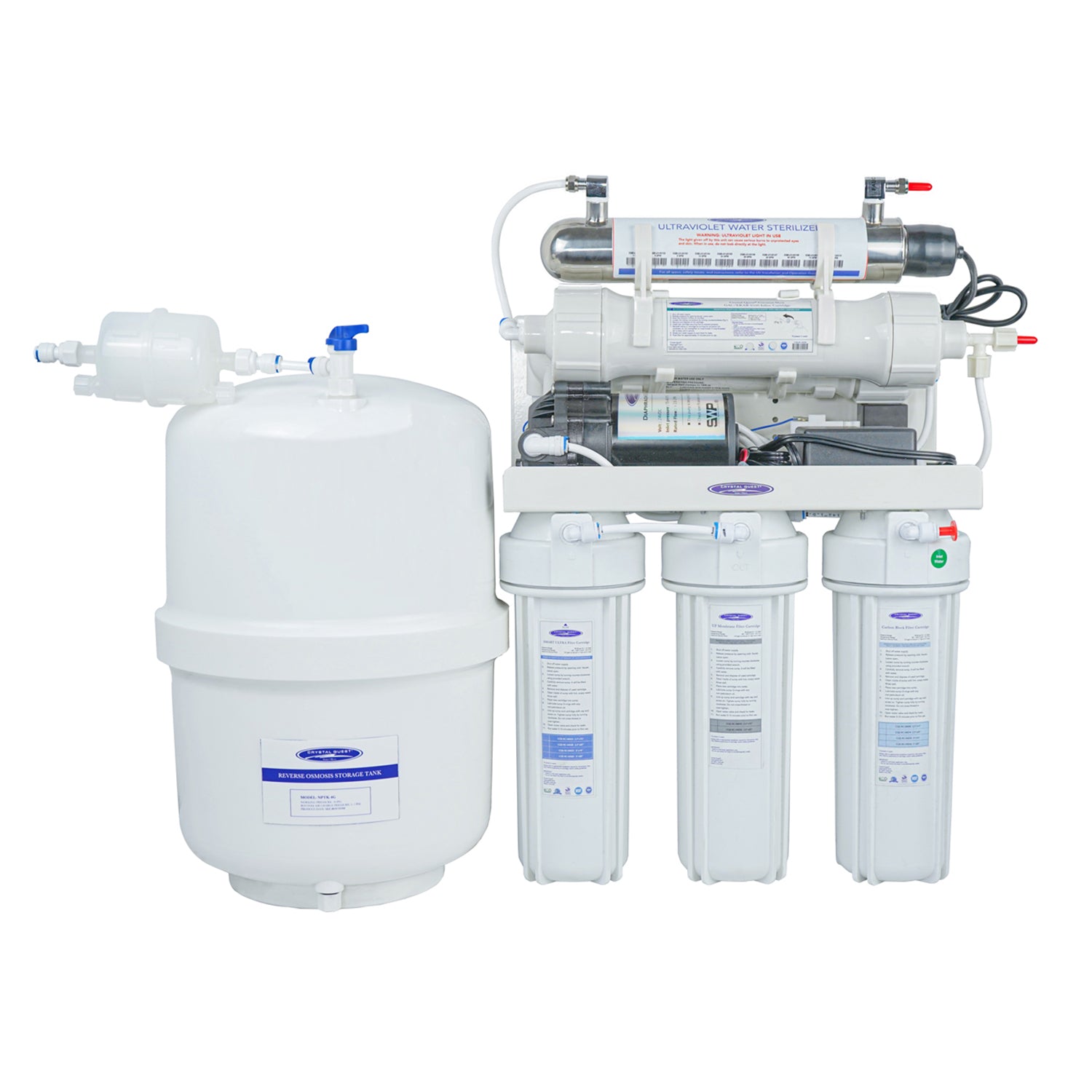 Crystal Quest, Thunder Ultrafiltration/Reverse Osmosis Under Sink Water Filter | 3000CP | 13 Stages of Filtration