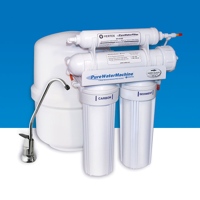 Vertex, Vertex PT-504 | 50 GPD 4-Stage Certified RO Water System with Optional UV