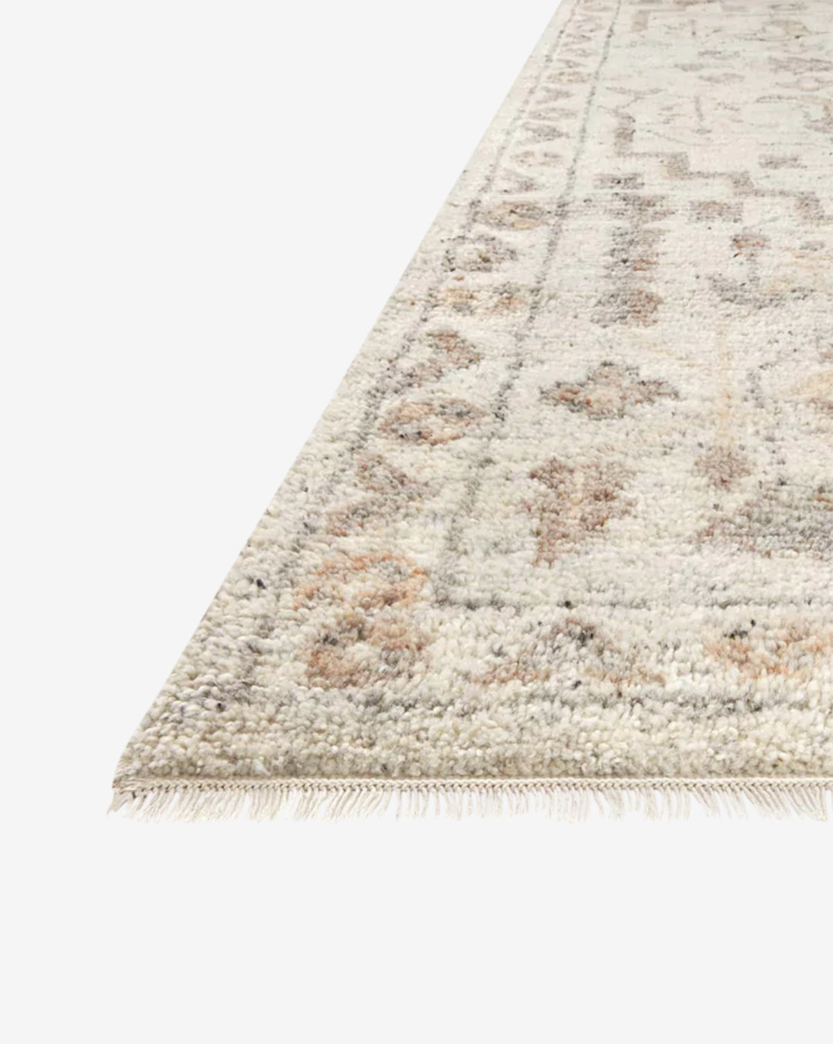 Loloi Rugs, Vienna Ivory Hand-Knotted Wool Rug Swatch