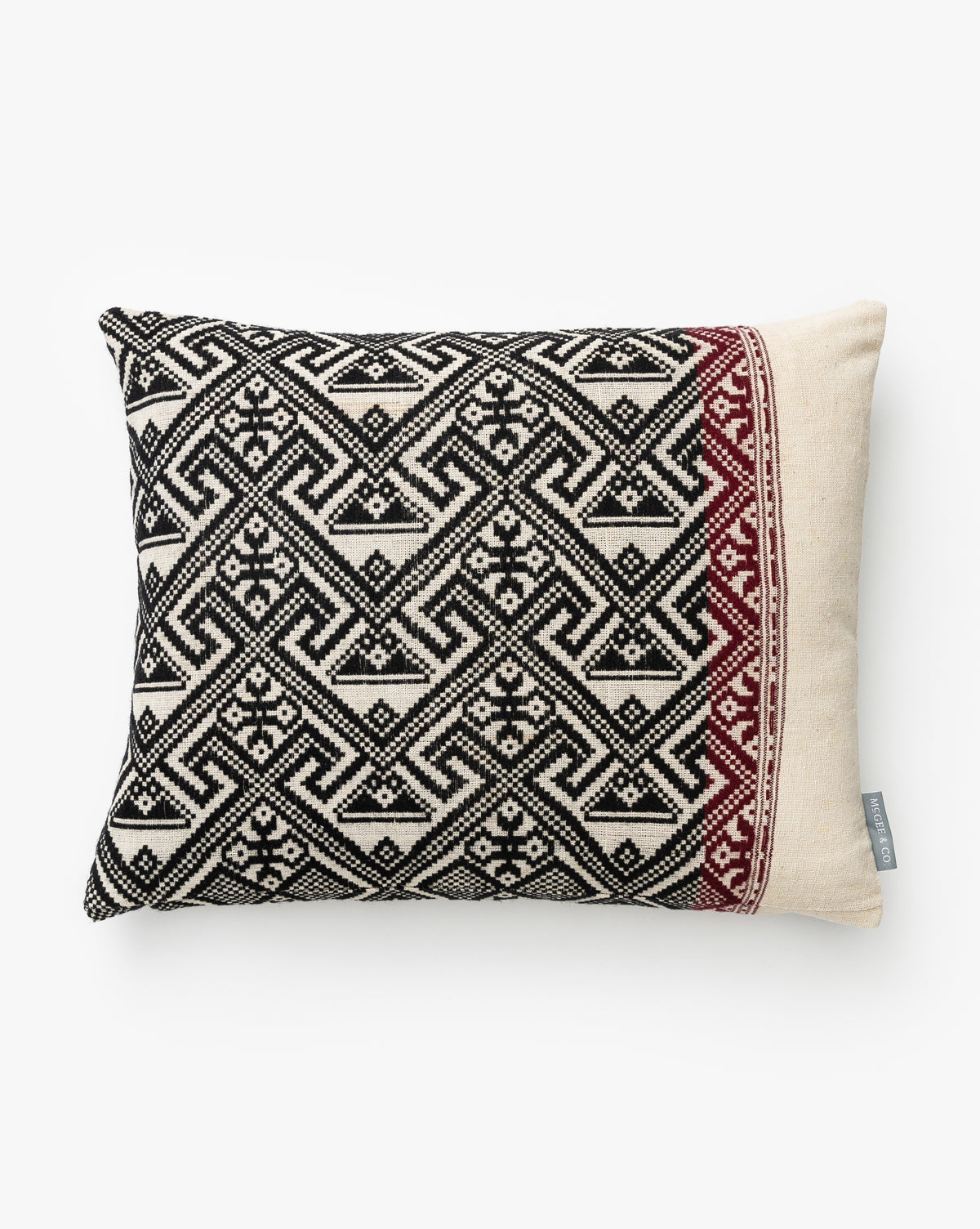 Tangren, Vintage Black Tribal Print Pillow Cover No. 2