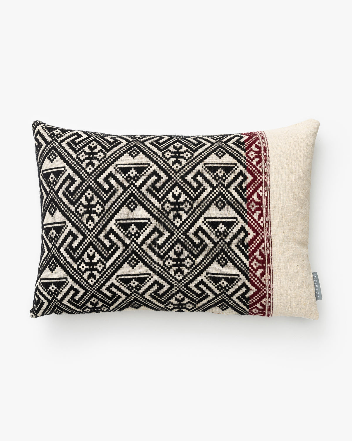 Tangren, Vintage Black Tribal Print Pillow Cover No. 4