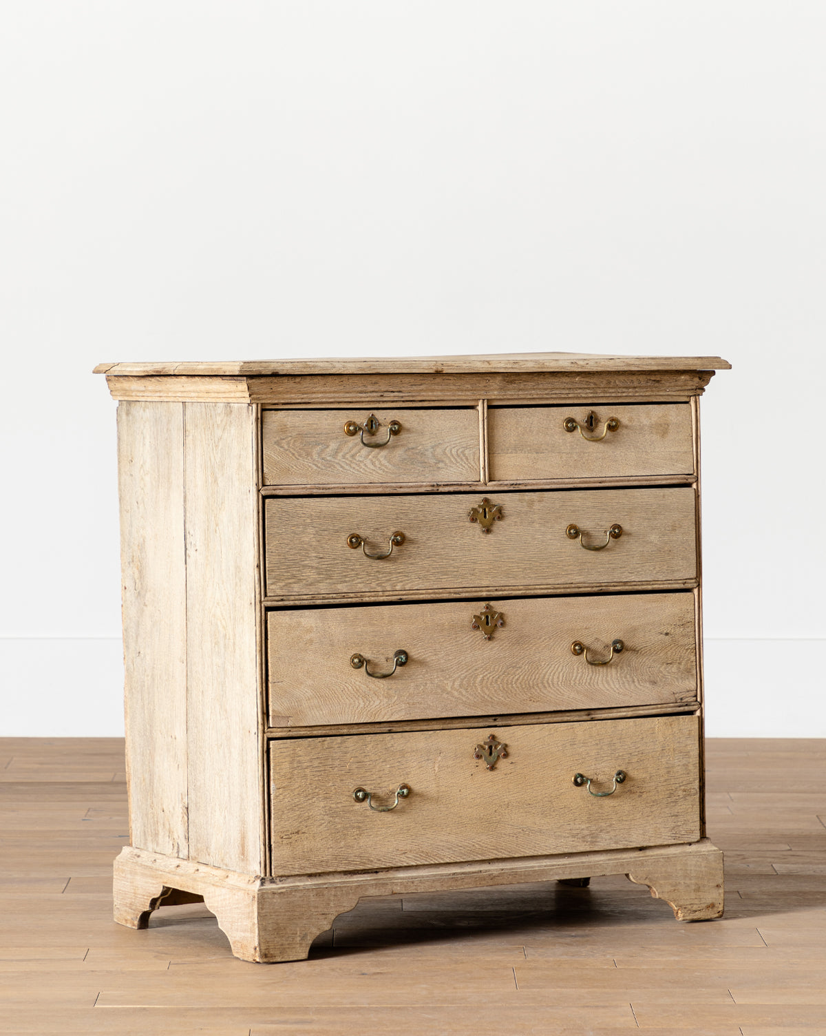 Schwung Home, Vintage Bleached Oak Chest of Drawers