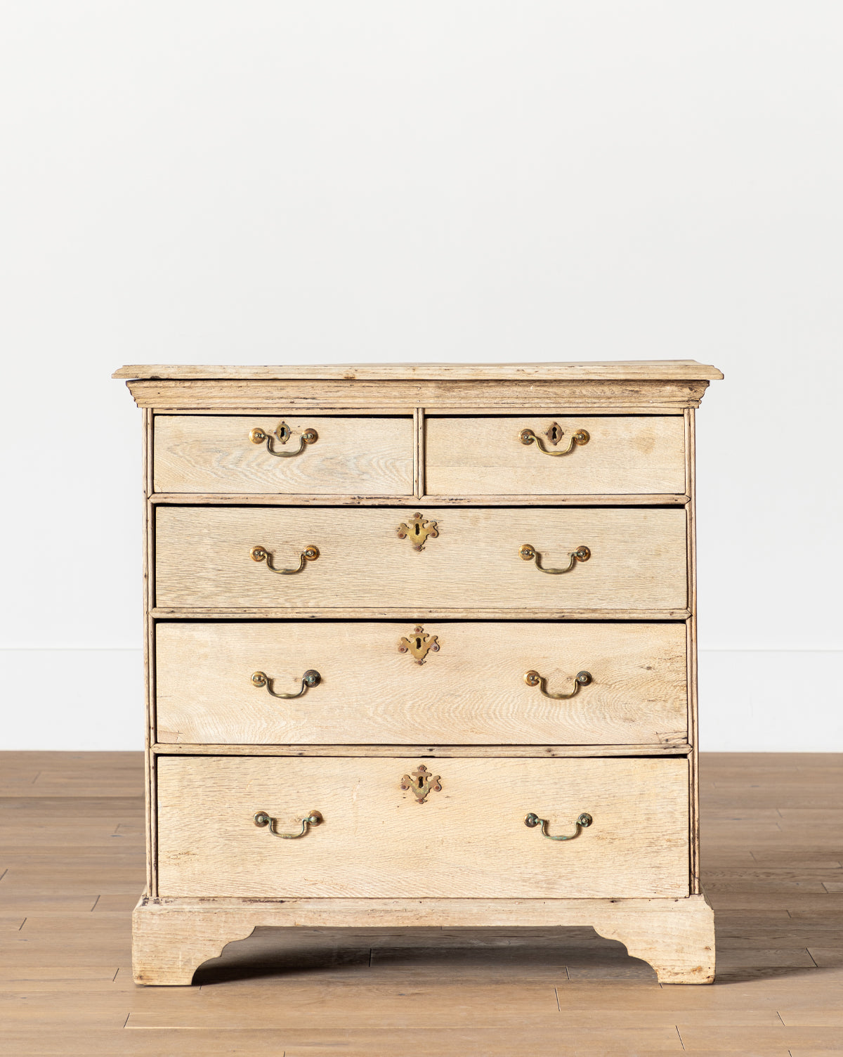 Schwung Home, Vintage Bleached Oak Chest of Drawers