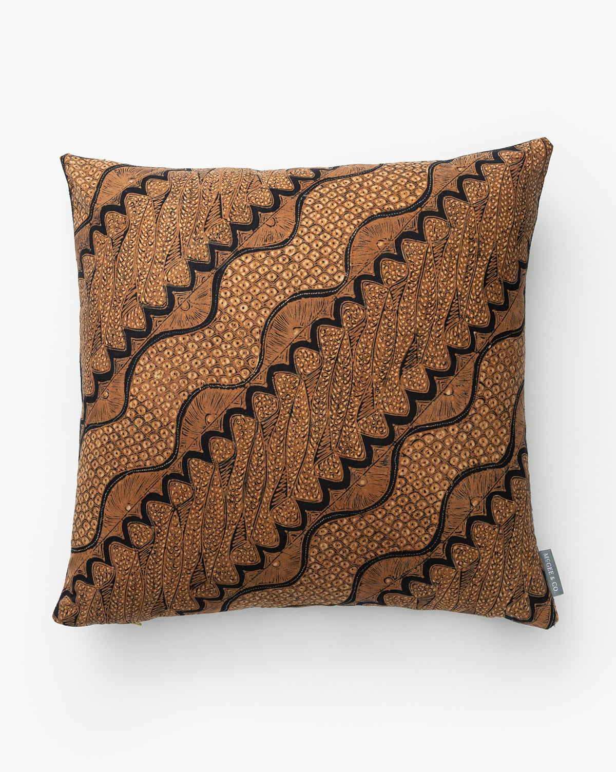 Tangren, Vintage Brown Diagonal Pattern Pillow Cover No. 1