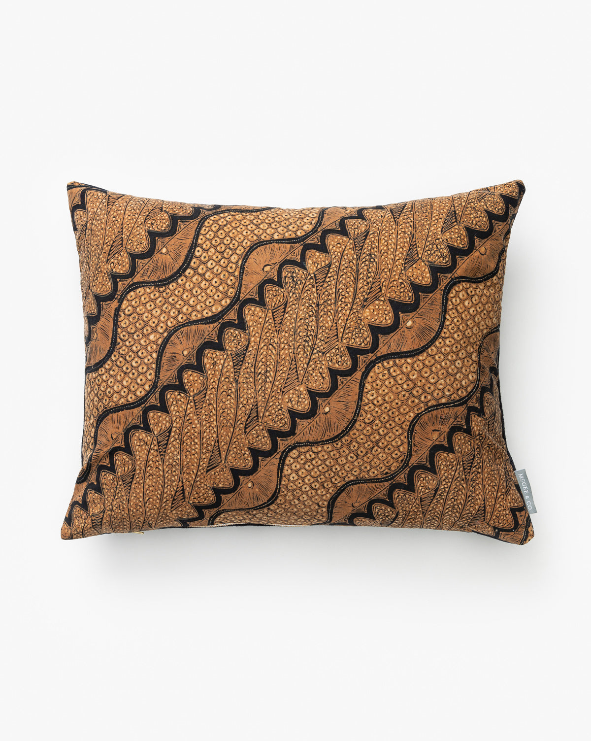 Tangren, Vintage Brown Diagonal Pattern Pillow Cover No. 2