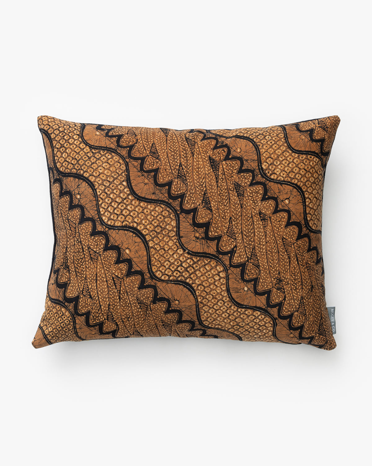 Tangren, Vintage Brown Diagonal Pattern Pillow Cover No. 3