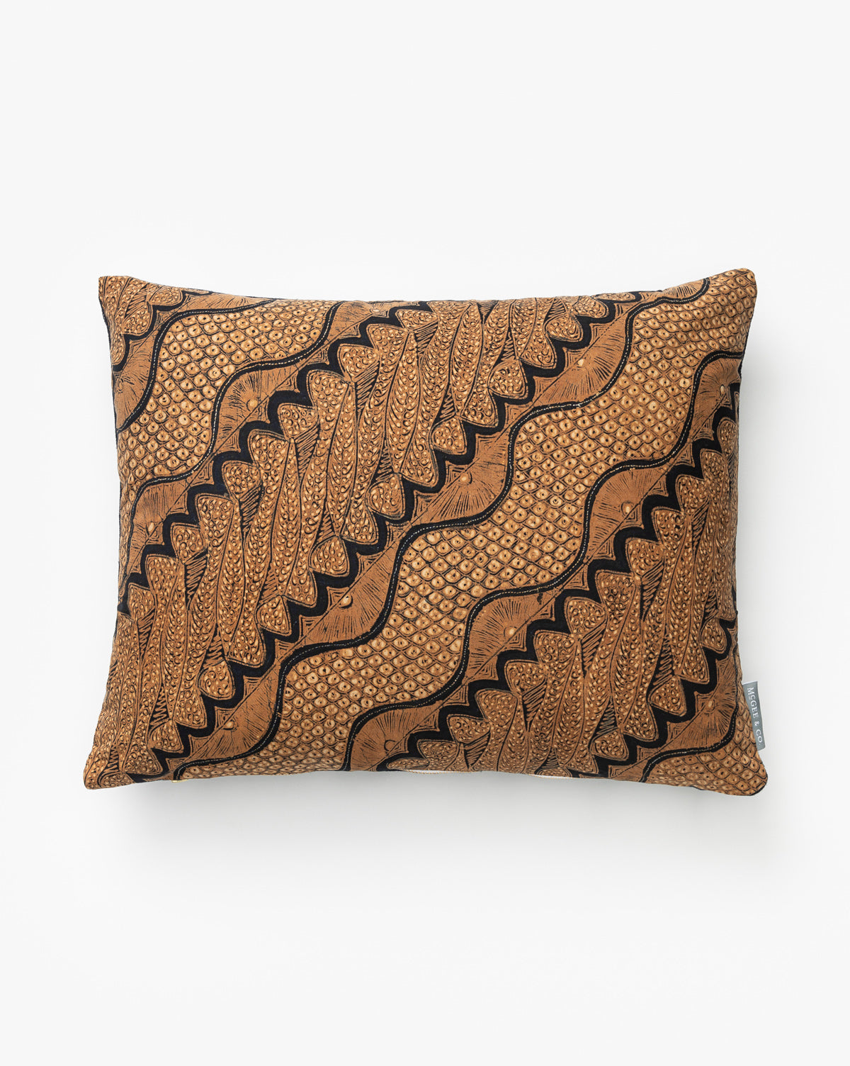 Tangren, Vintage Brown Diagonal Pattern Pillow Cover No. 4
